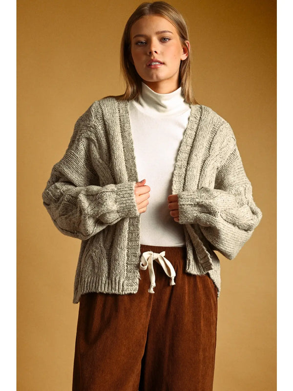 Miou Muse Cable Knit Cardigan
