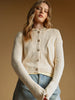 Miou Muse Button Front Sweater Knit Cardigan