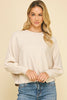 Pinch Dolman Sleeves Sweater Top