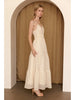 Storia Embroidered Tiered Maxi Dress