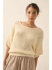 Promesa Pointelle Knit Sweater