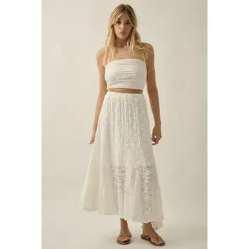 Promesa Floral Lace Skirt