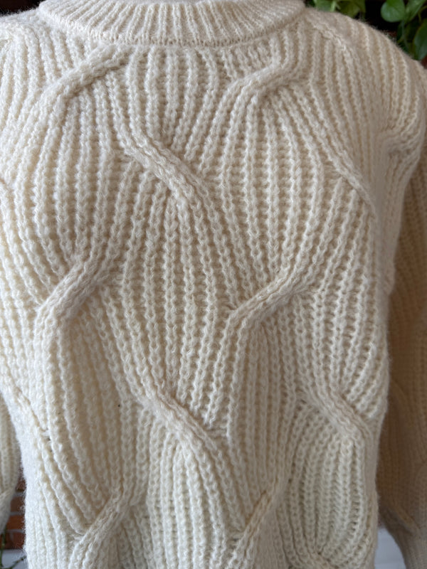 Sage Go Forth New Cable Knit Sweater