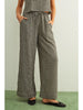 Miou Muse Mixed Gingham Straight Pants