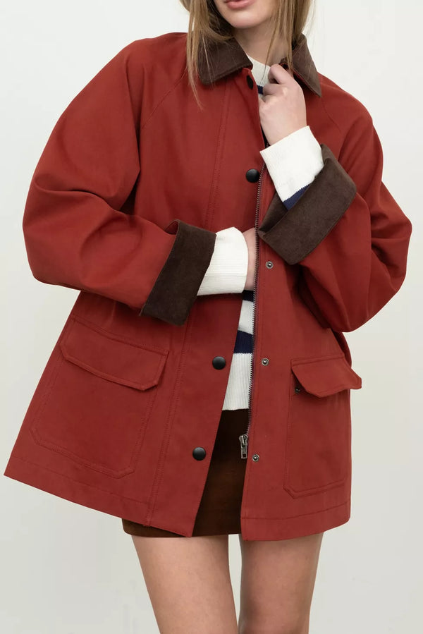 Moon River Red Barn Jacket