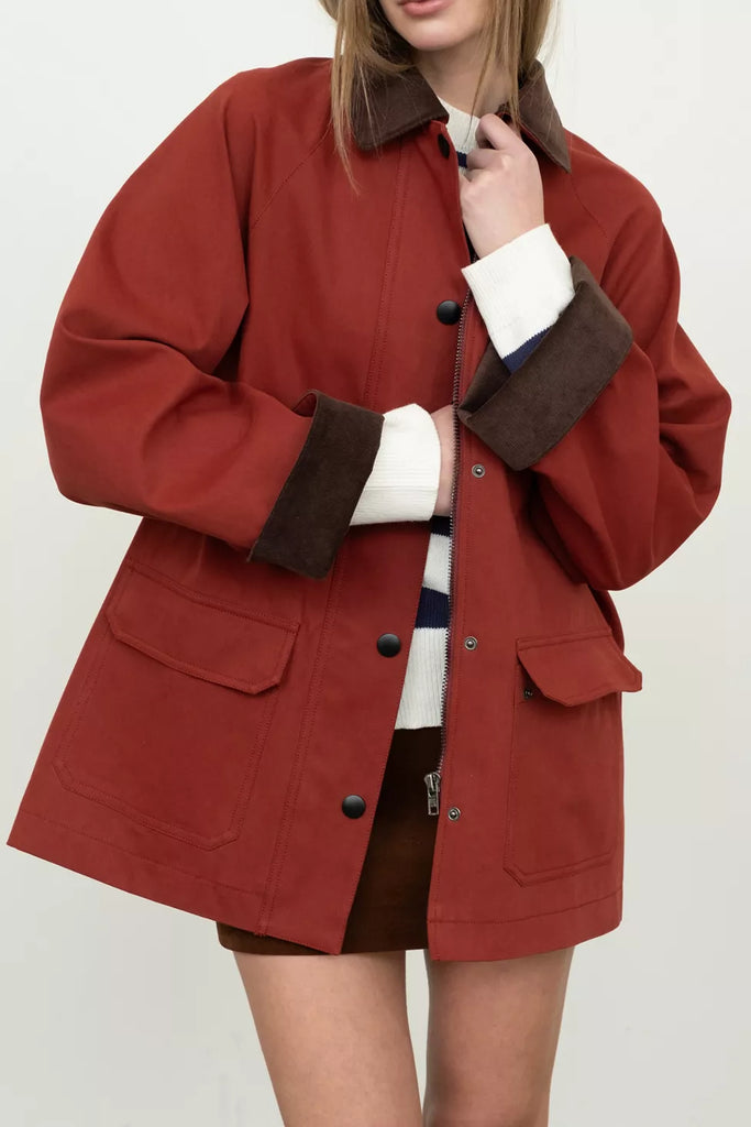 Moon River Red Barn Jacket