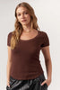 Project Julie Scoop Rib Tee