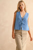 Miou Muse Tied Front Vest