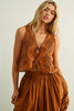 Miou Muse Embroided Tied Top