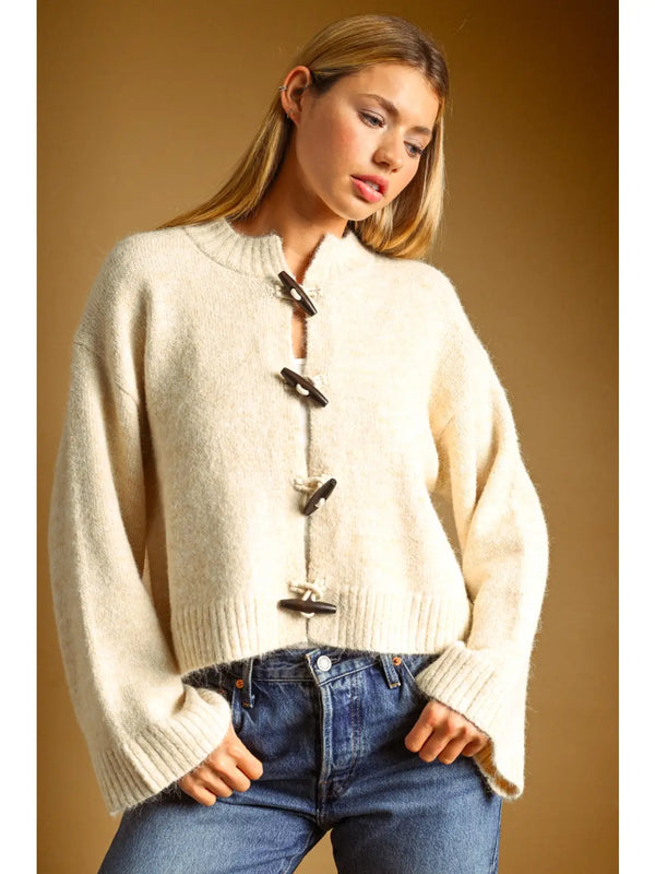 Miou Muse Toggle Button Cardigan