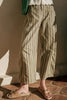 Miou Muse Multi Mix Stripe Printed Barrel Pants