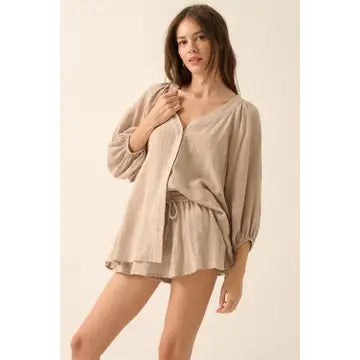Promesa Button 3/4 Sleeve Shirt