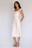 Storia Ruffle Trim Midi Dress