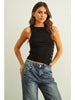 Miou Muse Button Detail Top