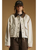 Miou Muse Collar Contrasted Utility Jacket