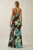 Promesa Floral Satin Open Back dress