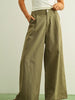 Miou Muse Linen Pleated Trousers