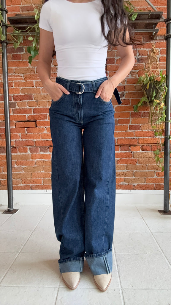 Free People East bay Cuffed Jeans