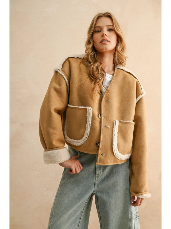 Miou Muse Reversible Sherpa Jacket