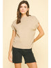 Pinch Sweater Vest Shirring Detail