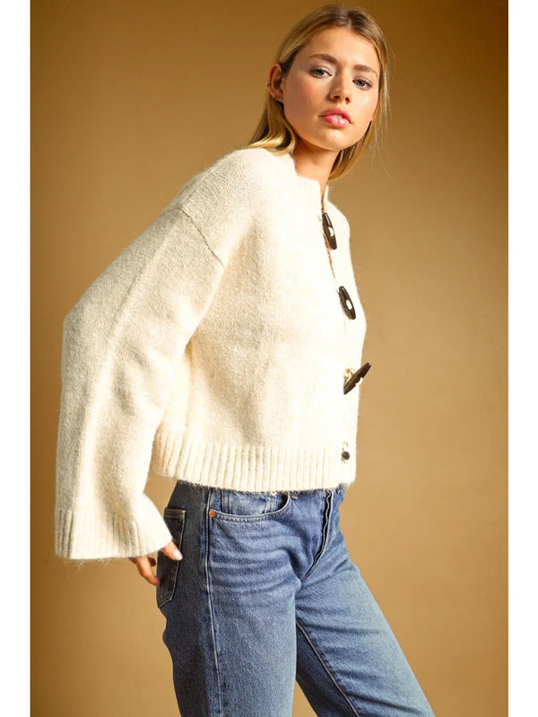 Miou Muse Toggle Button Cardigan