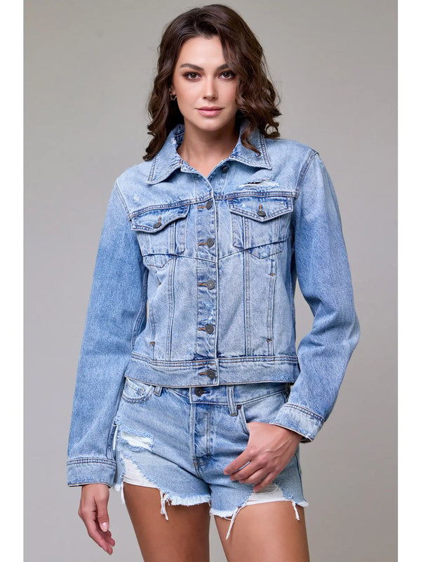 Hidden Fitted Trucker Jacket