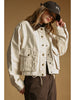 Miou Muse Collar Contrasted Utility Jacket