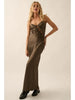 Promesa Satin Cutout Maxi Dress