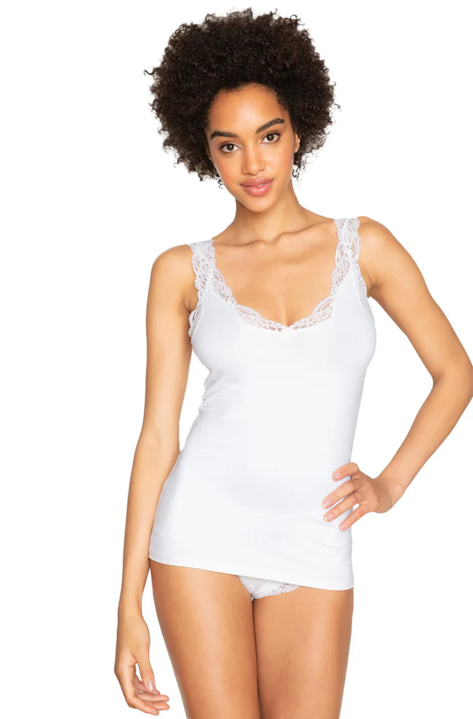 Only Hearts Delicious With Lace Deep V-Tank