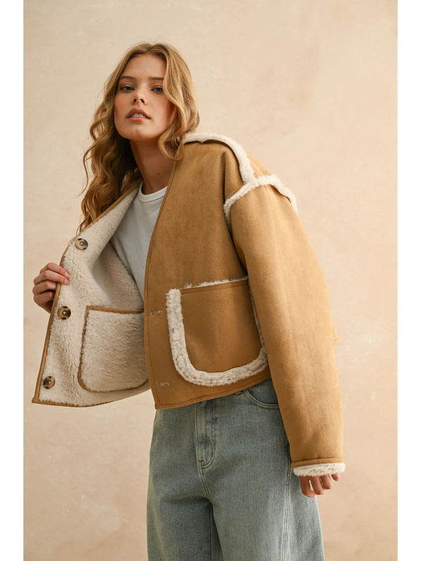 Miou Muse Reversible Sherpa Jacket