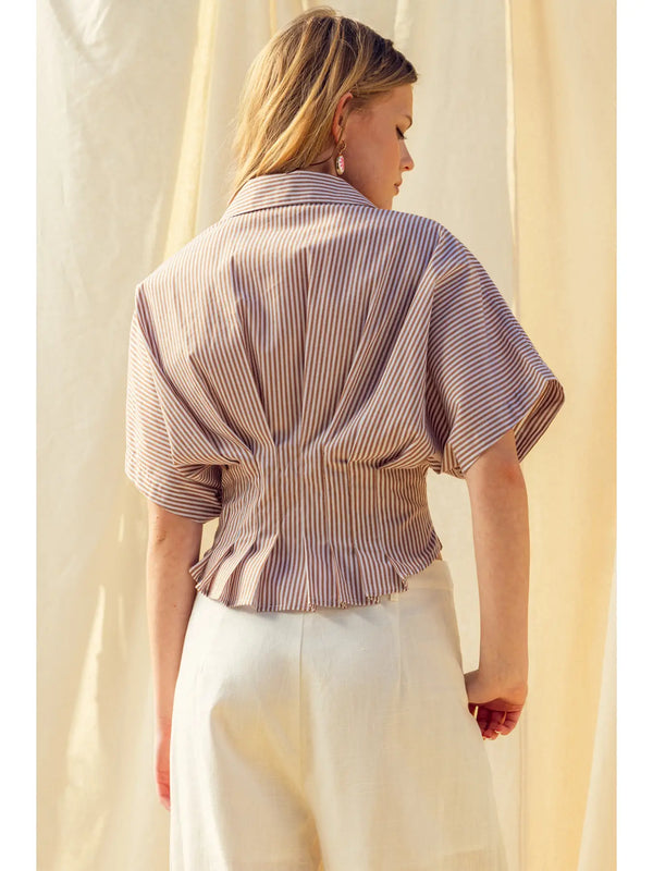Miou Muse Striped Blouse