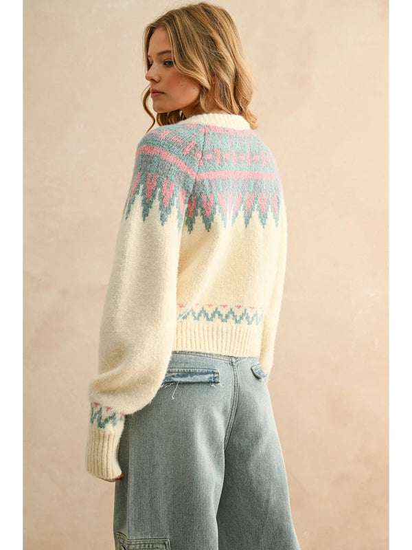 Miou Muse Multi Pattern Cardigan