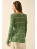 Promesa Sheer Striped Knit Sweater