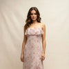 Storia Floral Ruffle Slip Dress