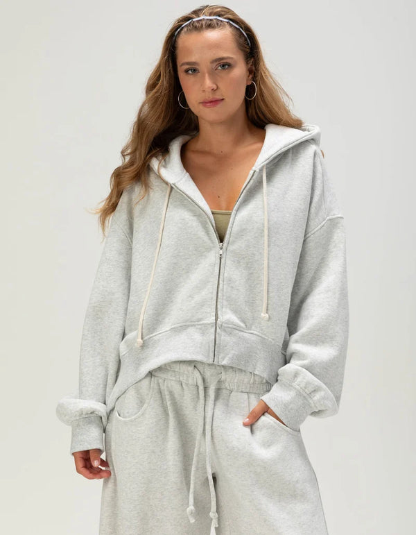BDG Hoxton Cropped Zip Up Hoodie