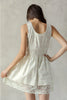 Storia Lace Trim Mini Dress