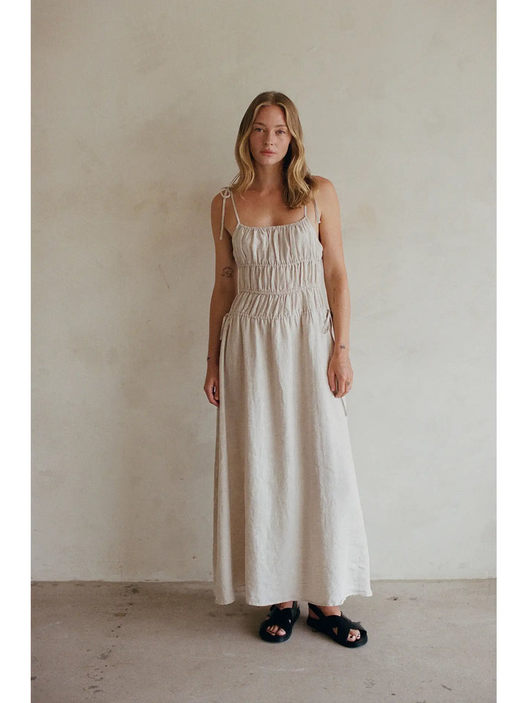 A.ren Islay Linen Maxi Dress