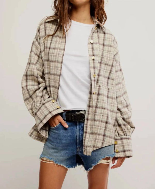 Free People Ashley Plaid Shirt