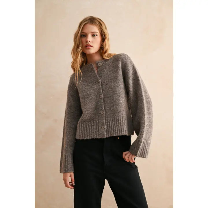 Miou Muse Button Front Cardigan