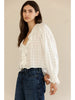 Storia Ruffled V-Neck Blouse