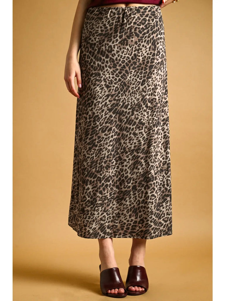 Miou Muse Leopard Maxi Skirt
