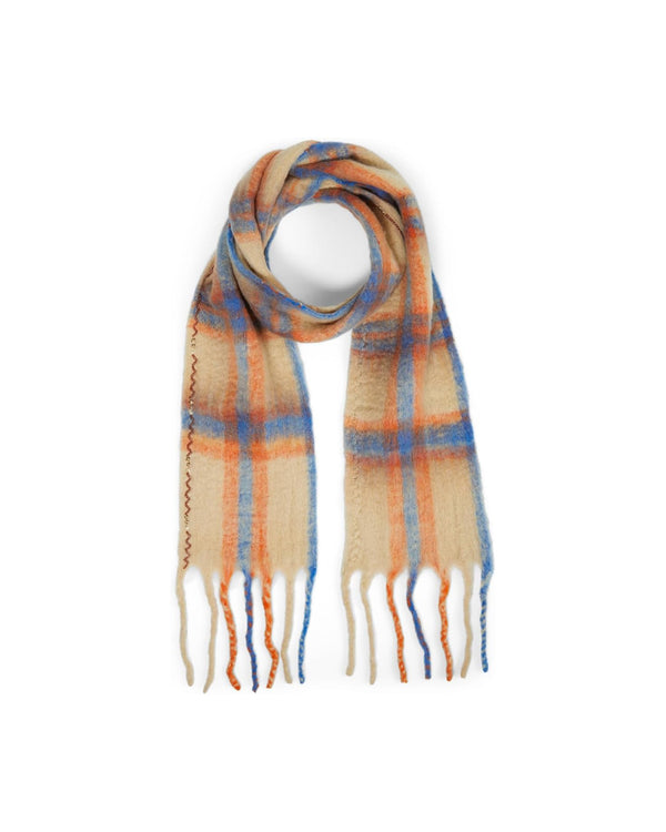 Free People Highland Plaid Skinny Scarf