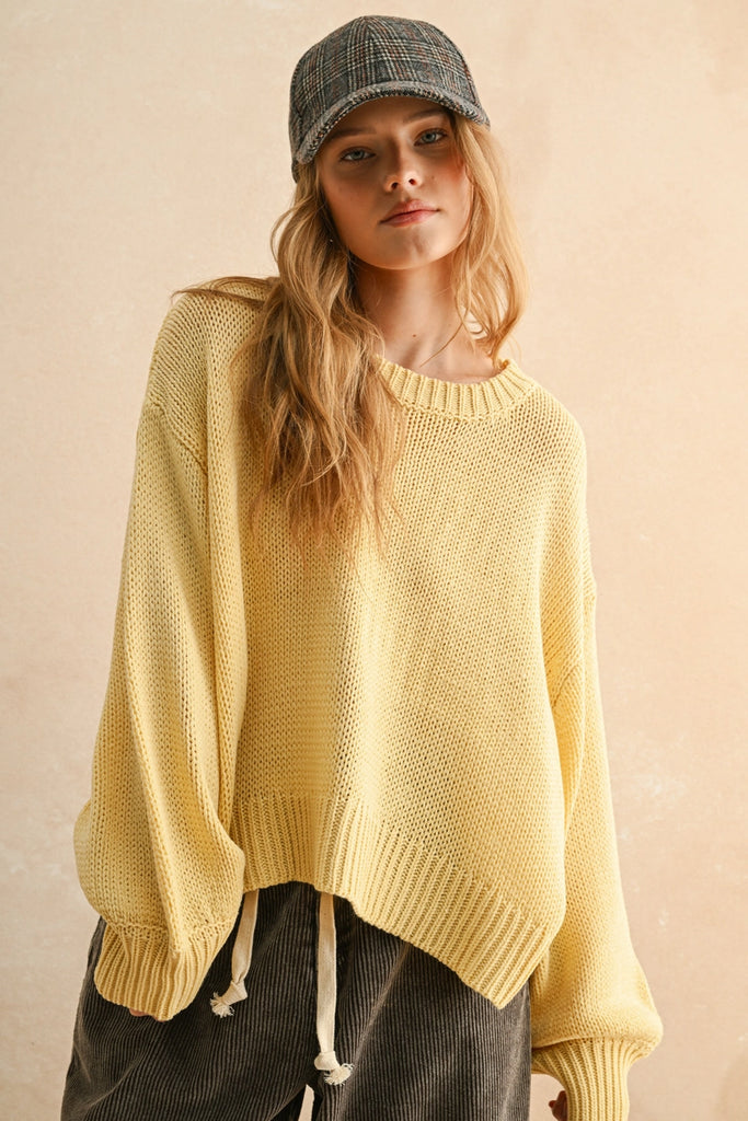 Miou Muse Balloon Sleeve Sweater