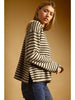 Miou Muse Striped Rolled Neck Top