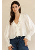 Storia Ruffled V-Neck Blouse