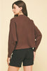 Pinch Dolman Sleeves Sweater Top