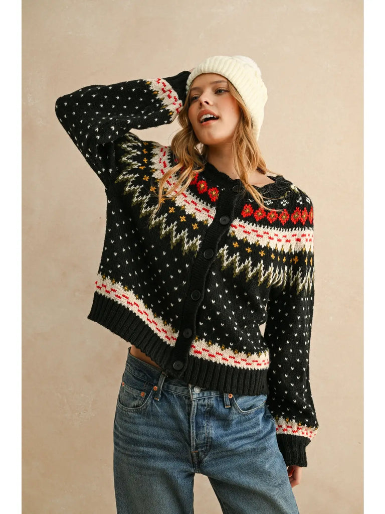 Miou Muse Multi Color Cardigan