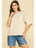 Pinch Oversized Short Sleeve Knit Sweater