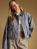 Miou Muse Collar Contrasted Utility Jacket