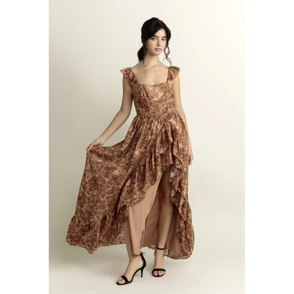 Storia Romantic Floral Print Maxi